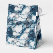 Blauwe marmer bedankdoosjes (Achterkant)