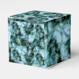 Blauwe marmer bedankdoosjes