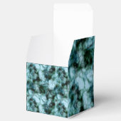 Blauwe marmer bedankdoosjes (Geopend)