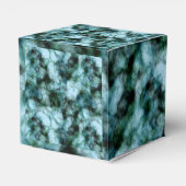 Blauwe marmer bedankdoosjes (Achterkant)