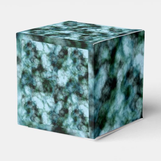 Blauwe marmer bedankdoosjes (Achterkant)