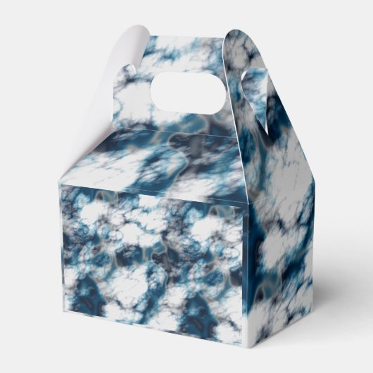 Blauwe marmer bedankdoosjes (Achterkant)