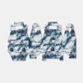 Blauwe marmer bedankdoosjes (Uitgevouwen)