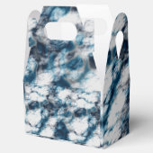 Blauwe marmer bedankdoosjes (Geopend)