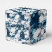 Blauwe marmer bedankdoosjes (Achterkant)