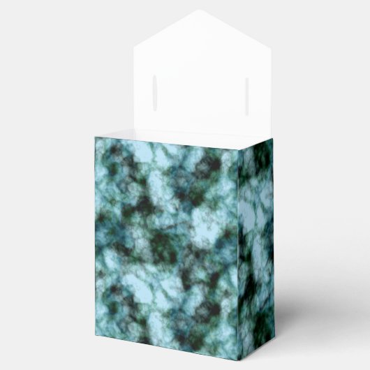 Blauwe marmer bedankdoosjes (Geopend)