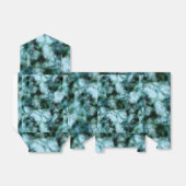 Blauwe marmer bedankdoosjes (Uitgevouwen)