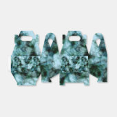 Blauwe marmer bedankdoosjes (Uitgevouwen)