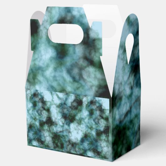 Blauwe marmer bedankdoosjes (Geopend)