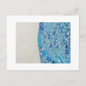 Blauwe marmer briefkaart (Voorkant)