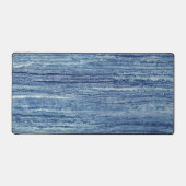 Blauwe marmer bureaumat (Voorkant)