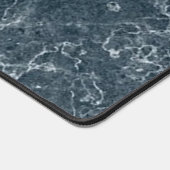 Blauwe marmer bureaumat (Hoek)