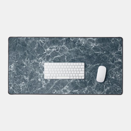 Blauwe marmer bureaumat (Keyboard & Muis)