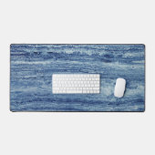 Blauwe marmer bureaumat (Keyboard & Muis)