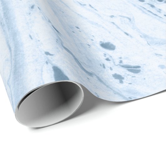 Blauwe marmer cadeaupapier (Rol Hoek)