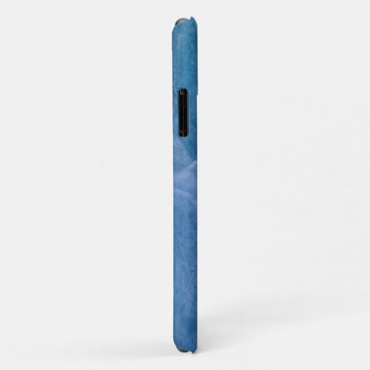 Blauwe marmer Case-Mate iPhone case (Achterkant/rechts)