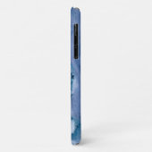 Blauwe marmer Case-Mate iPhone case (Achterkant/links)