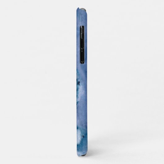 Blauwe marmer Case-Mate iPhone case (Achterkant/links)