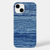 Blauwe marmer Case-Mate iPhone case (Achterkant)
