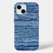 Blauwe marmer Case-Mate iPhone case (Achterkant)