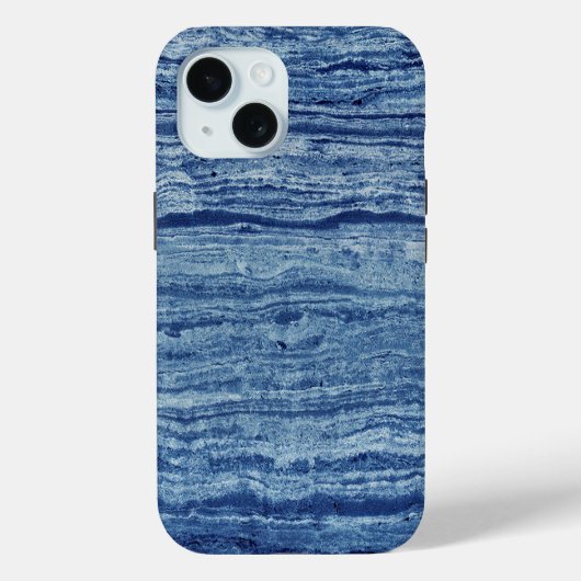 Blauwe marmer Case-Mate iPhone case (Achterkant)