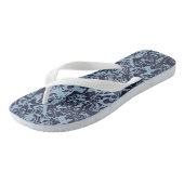 Blauwe Marmer Draai Abstract Teenslippers (Schuin)