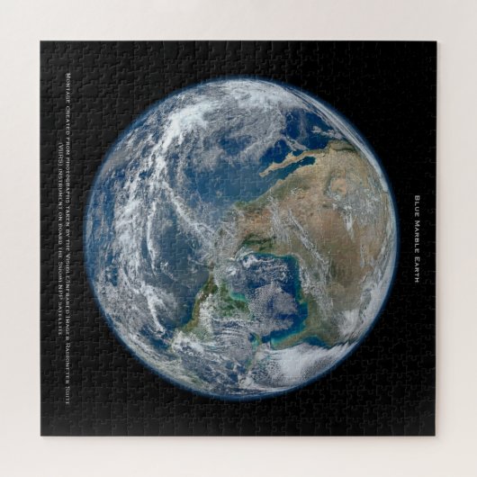 Blauwe marmer Earth Legpuzzel (Horizontaal)