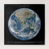 Blauwe marmer Earth Legpuzzel (Verticaal)