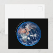 Blauwe marmer Earth, satellietfoto 2014 Briefkaart (Voorkant / Achterkant)