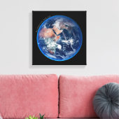 Blauwe marmer Earth, satellietfoto 2014 Canvas Afdruk (Insitu (Woonkamer))