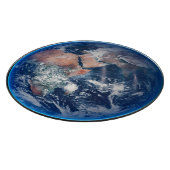 Blauwe marmer Earth, satellietfoto 2014 Snijplank (Hoek)