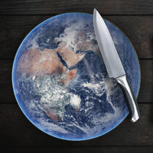 Blauwe marmer Earth, satellietfoto 2014 Snijplank
