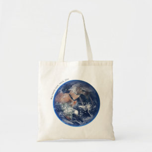 Blauwe marmer Earth, satellietfoto 2014 Tote Bag