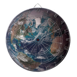 Blauwe marmer Earth (Western Hemisphere) Dartbord