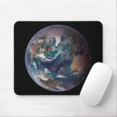 Blauwe marmer Earth (Western Hemisphere) Muismat (Met muis)