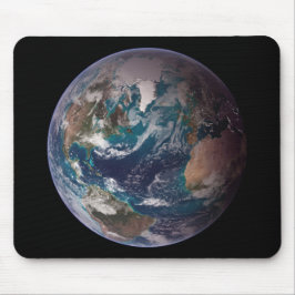 Blauwe marmer Earth (Western Hemisphere) Muismat