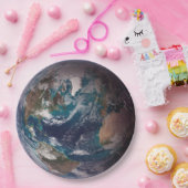 Blauwe marmer Earth (Western Hemisphere) Papieren Bordje (Feest)