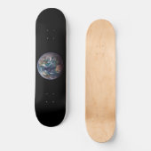 Blauwe marmer Earth (Western Hemisphere) Persoonlijk Skateboard (Voorkant)