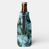 Blauwe marmer flesjeskoeler (Fles Achterkant)