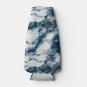 Blauwe marmer flesjeskoeler (Voorkant)