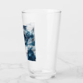 Blauwe marmer glas (Links)