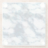 Blauwe marmer glazen onderzetter (Achterkant)