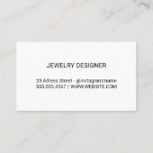 Blauwe marmer | Glitterstripes voor goud Visitekaartje (Achterkant)