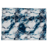 Blauwe marmer groot cadeauzakje (Achterkant)