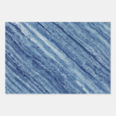 Blauwe marmer inpakpapier vel (Voorkant)