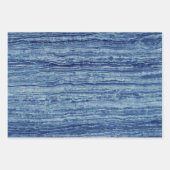 Blauwe marmer inpakpapier vel (Voorkant)