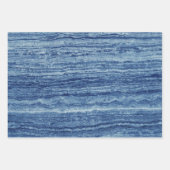 Blauwe marmer inpakpapier vel (Voorkant)