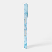 Blauwe Marmer iPhone 16 Hoesje (Rechterkant)
