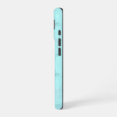 Blauwe marmer iPhone 16 hoesje (Linkerkant)