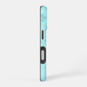 Blauwe marmer iPhone 16 hoesje (Rechterkant)